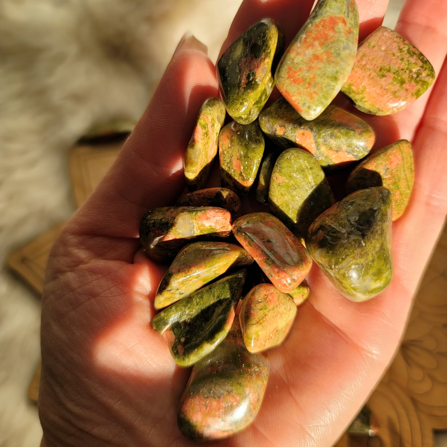 Unakite || emotional healing, spiritual growth, grounding