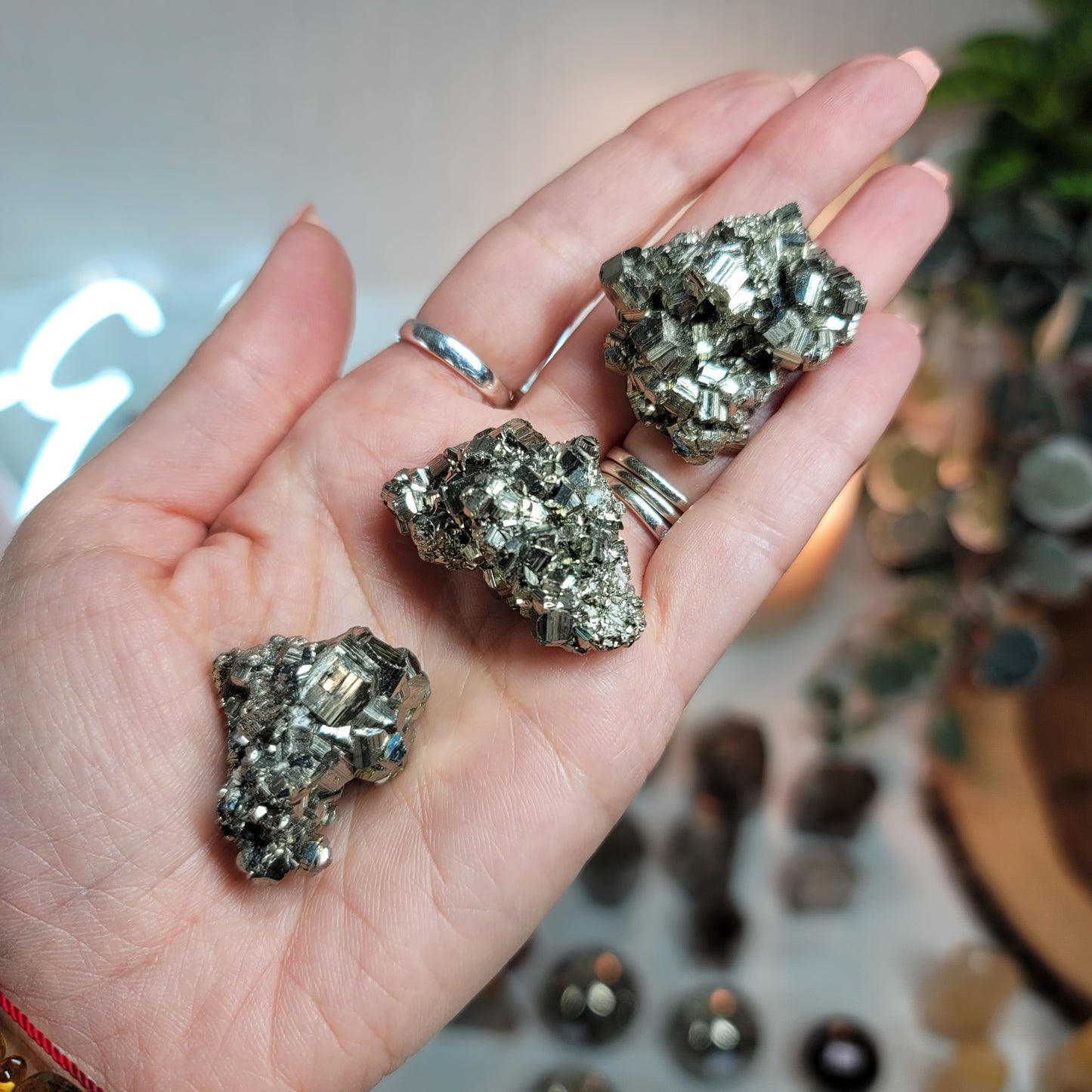 Pyrite Clusters Set of 3 - Peru