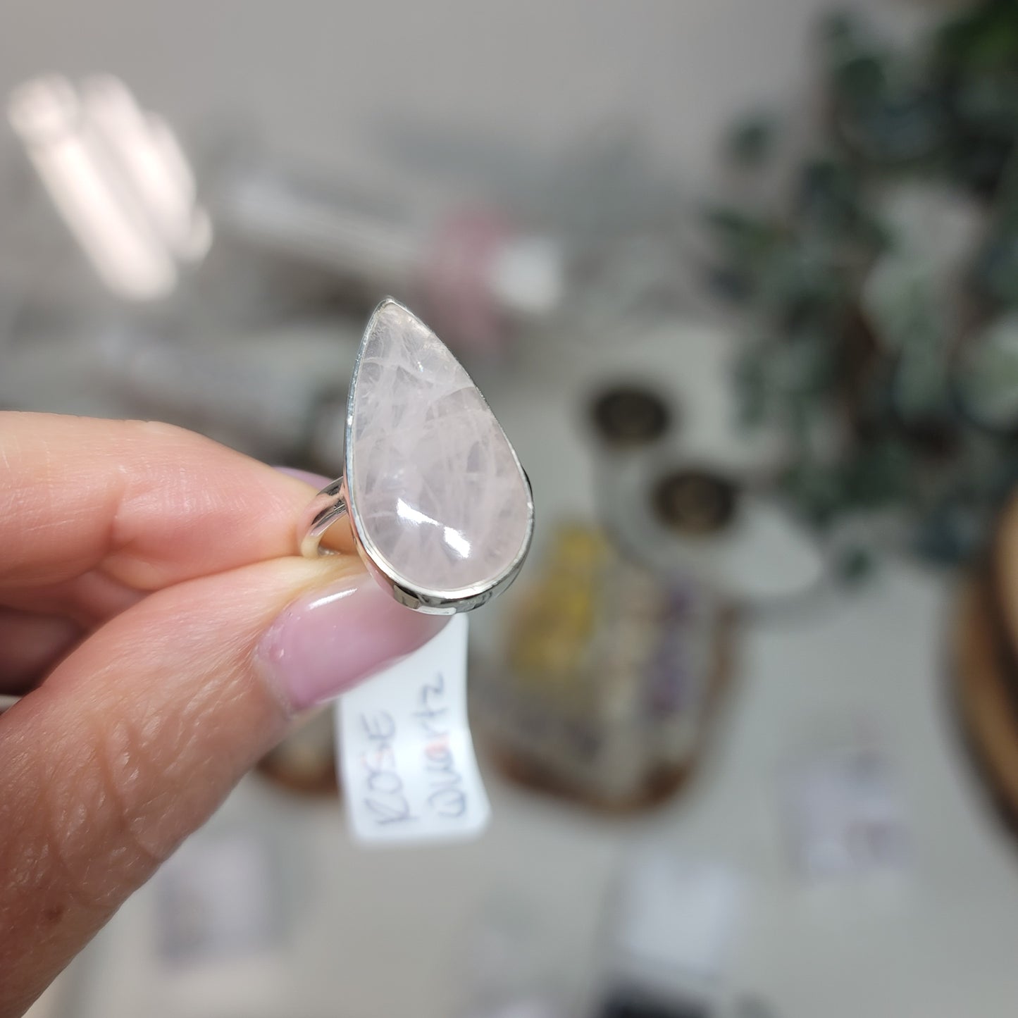 Rose Quartz Ring | Sizes 6 & 7