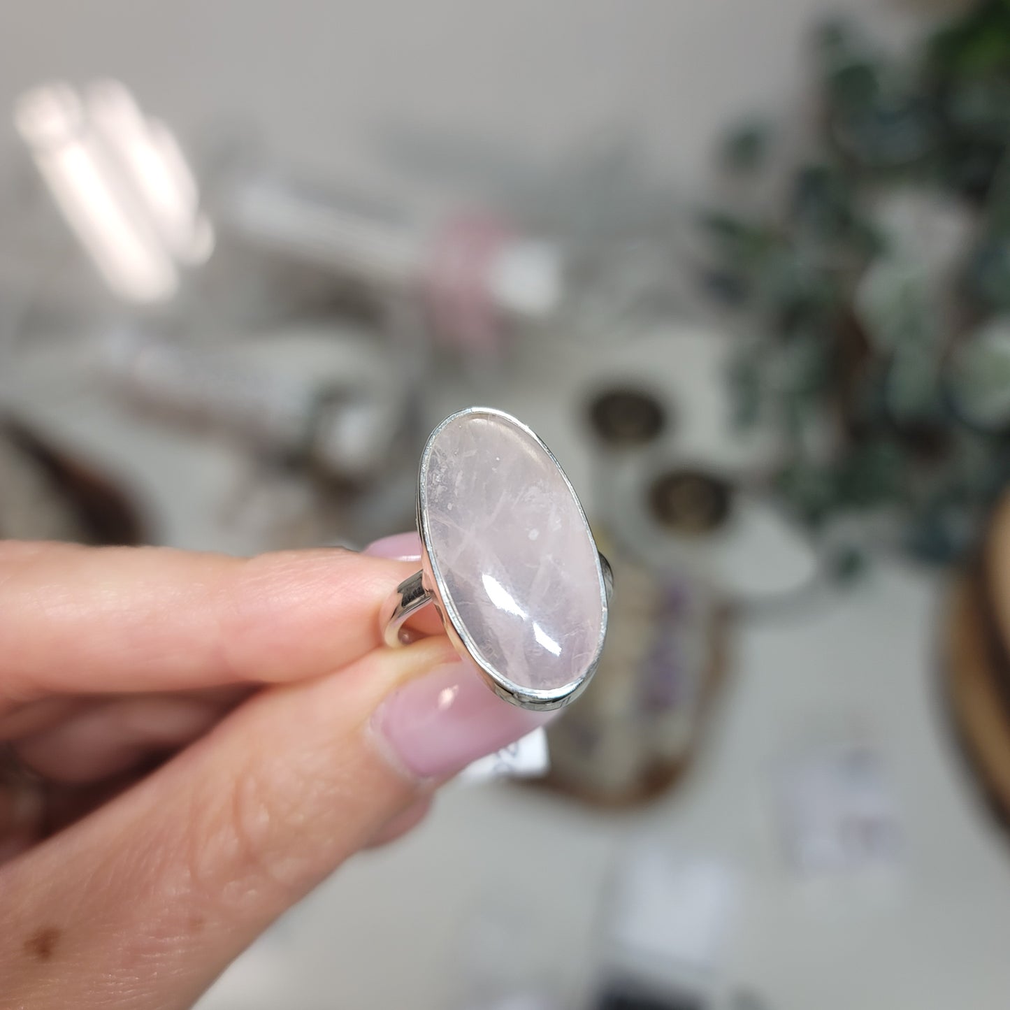 Rose Quartz Ring | Sizes 6 & 7