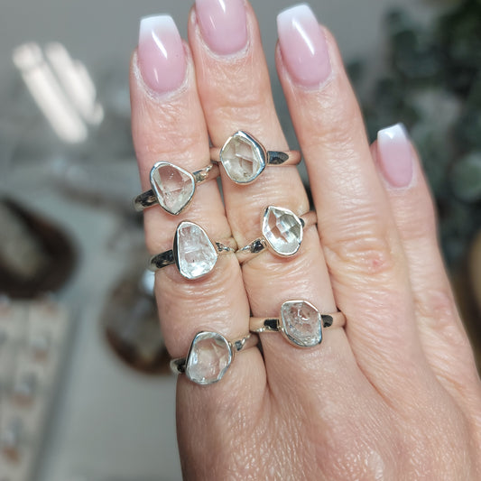 Herkimer Diamond Ring | Sizes 6, 7, 8