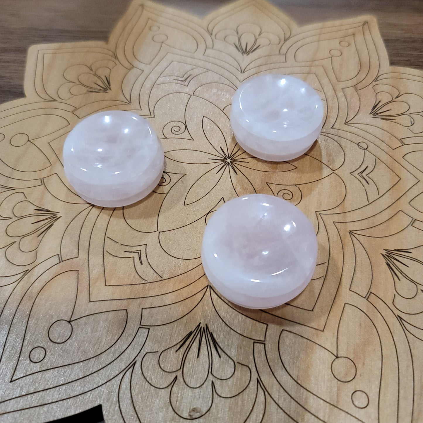 Rose Quartz Crystal Sphere Stand/Holder