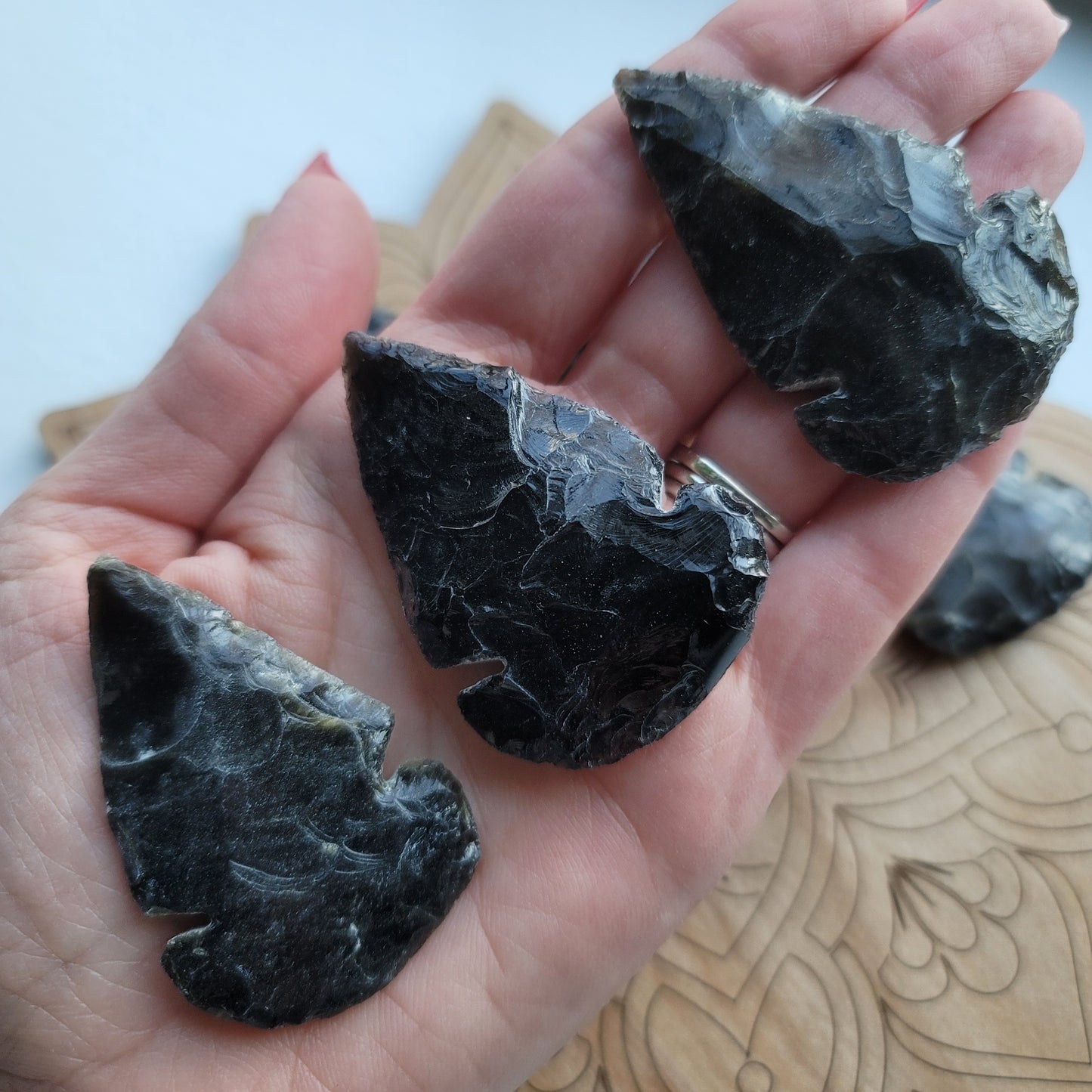 Black Obsidian Arrow Head || protection, grounding, transformation
