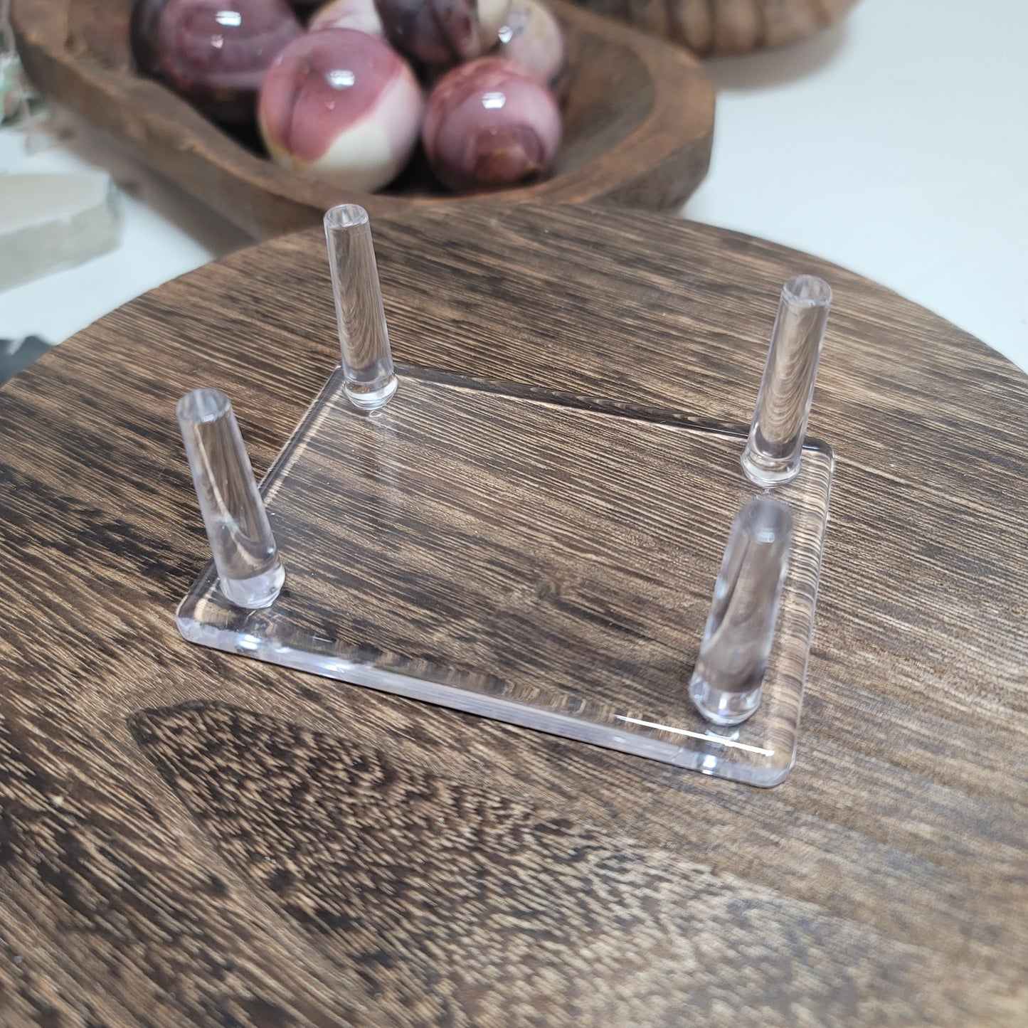 Acrylic 4-post Mineral Display Stand