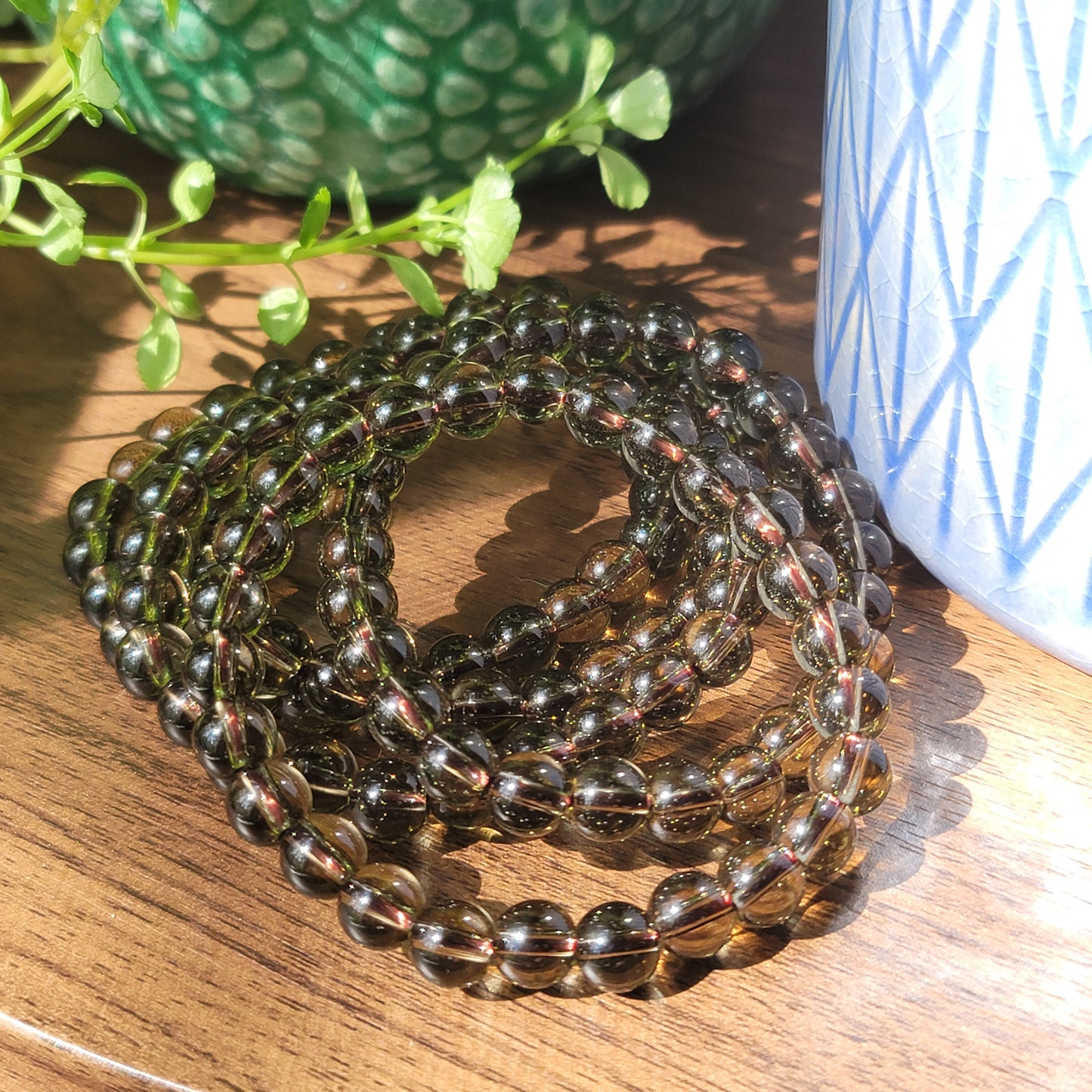 Smoky Quartz Bracelet - 8mm Beads