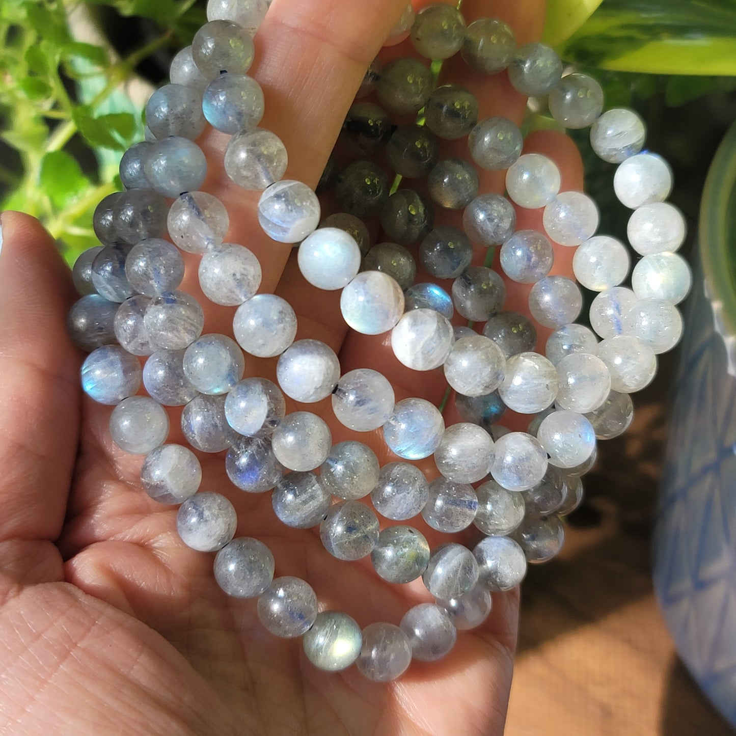 Labradorite Bracelet - 8mm Beads