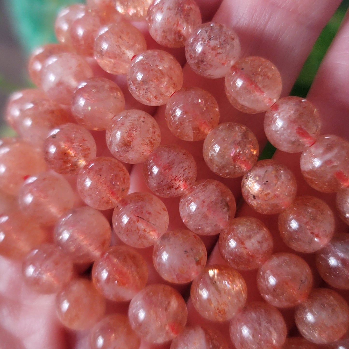 Golden Sunstone - 6mm Beads - Confidence, Manifestation, Vitality