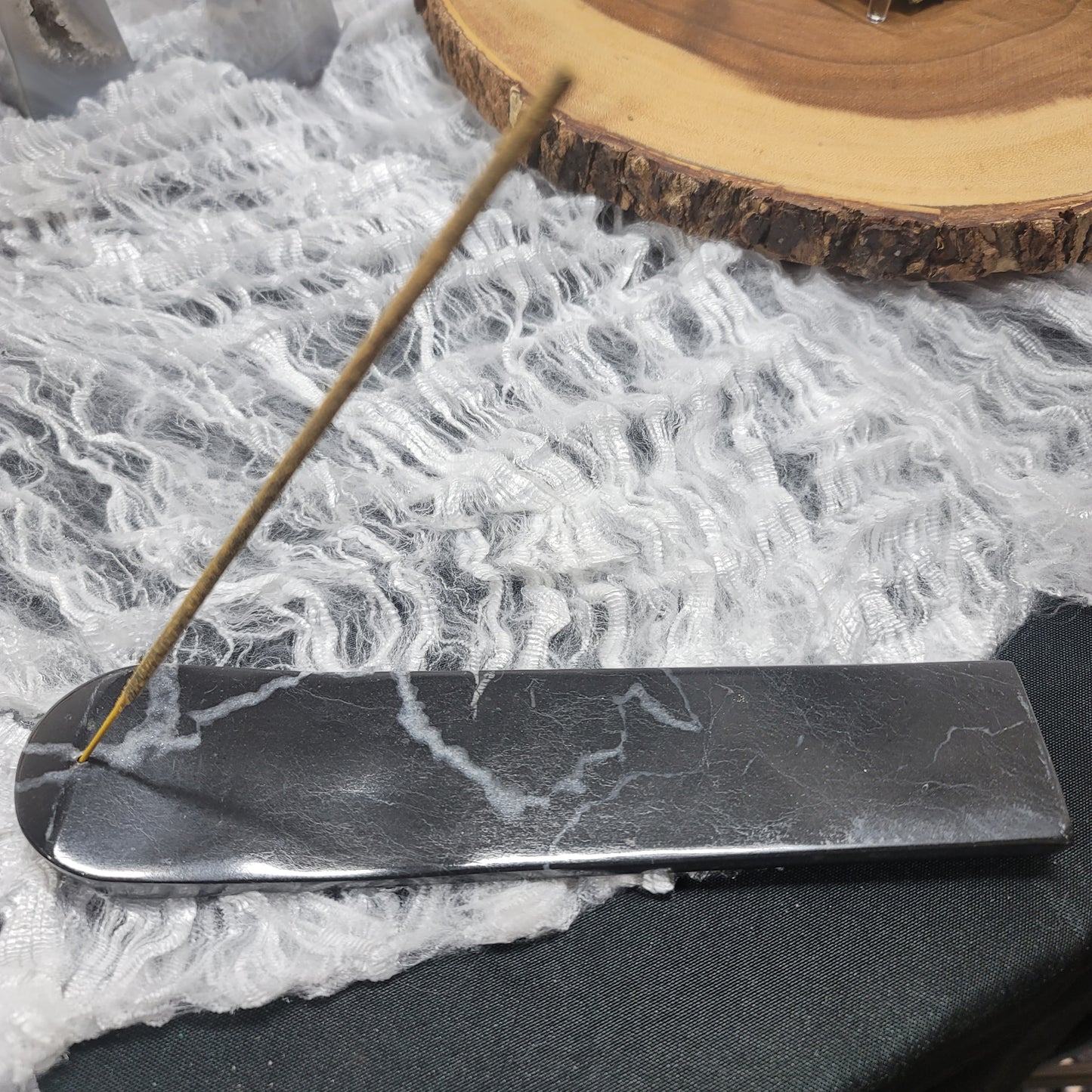 Black Marble Incense Holder 001 | Mexico