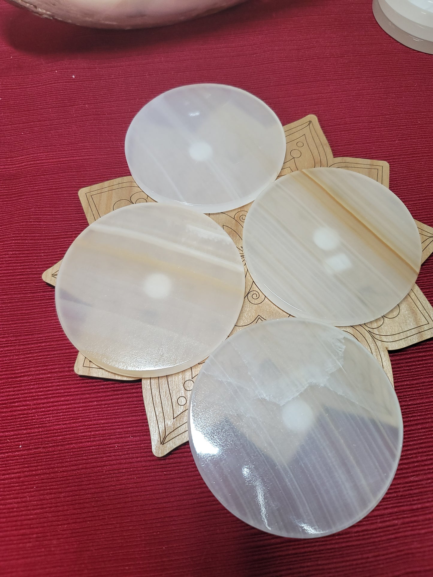 White Onyx Coaster Set | 001