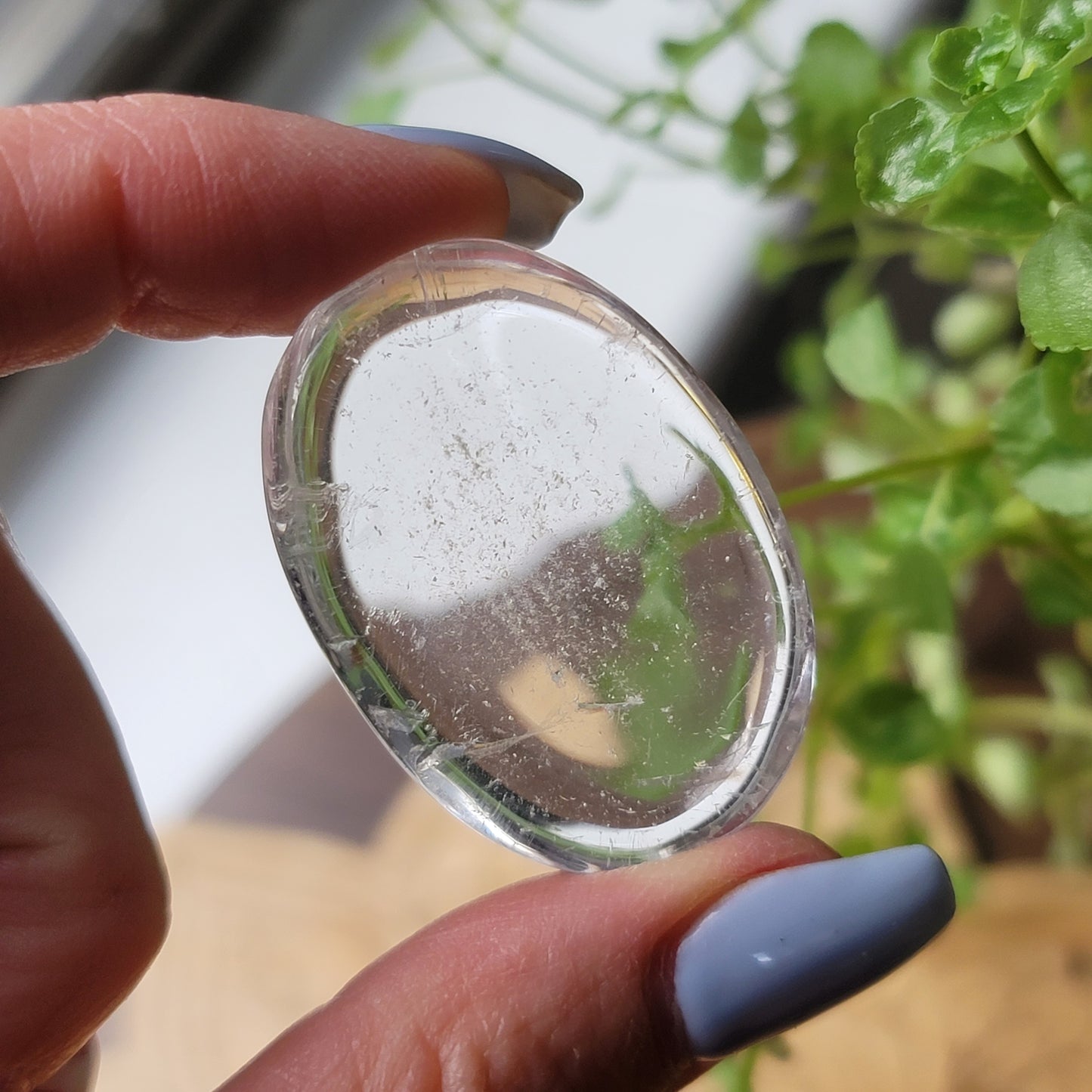 Clear Quartz Worry Stone|| amplify, cleanse, heal