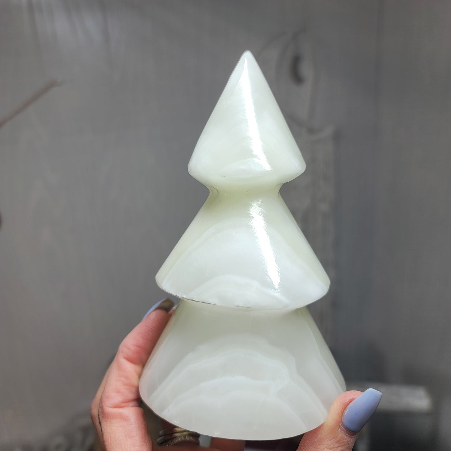 Mexican Onyx Tree Lamp with USB LED Wooden Base | 002