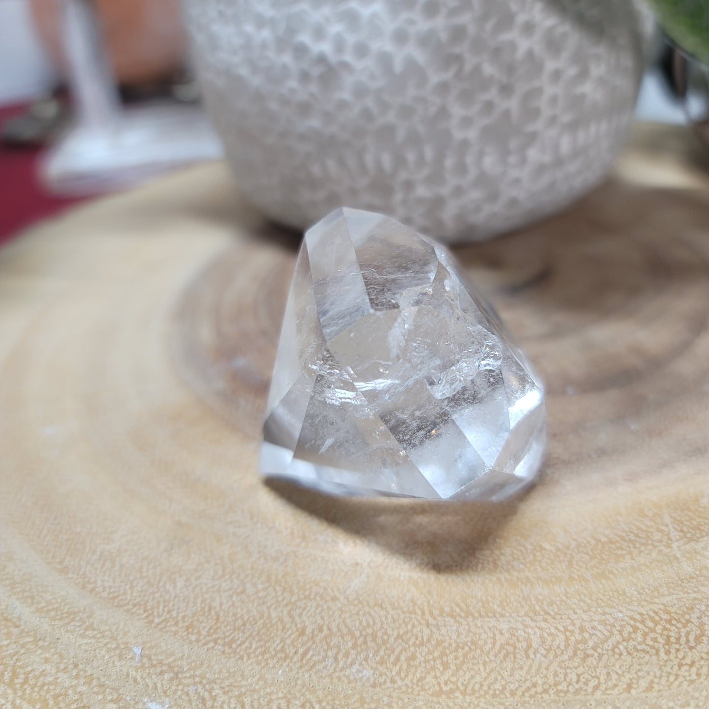 Clear Quartz Diamond Carving - Brazil | 001