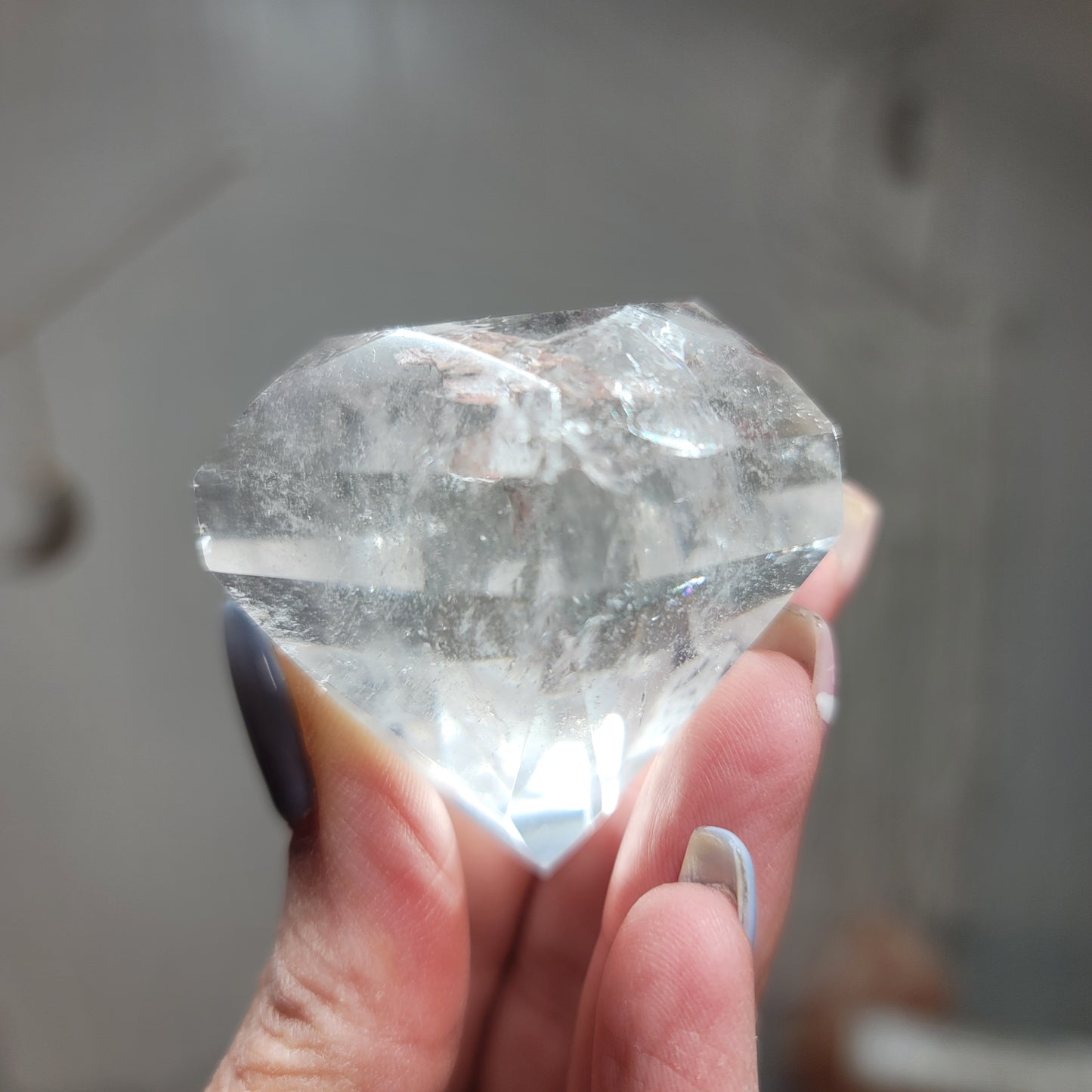 Clear Quartz Diamond Carving - Brazil | 001