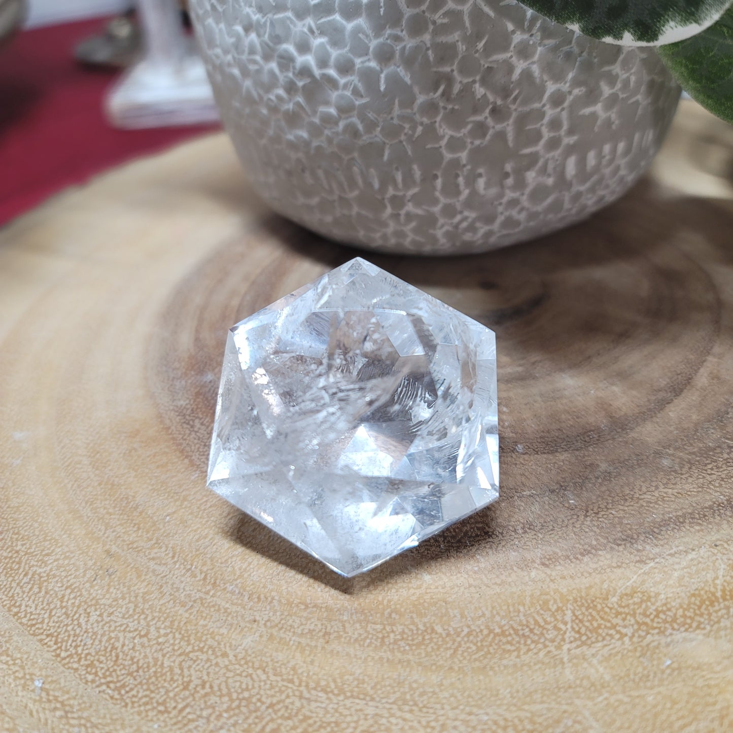Clear Quartz Diamond Carving - Brazil | 002