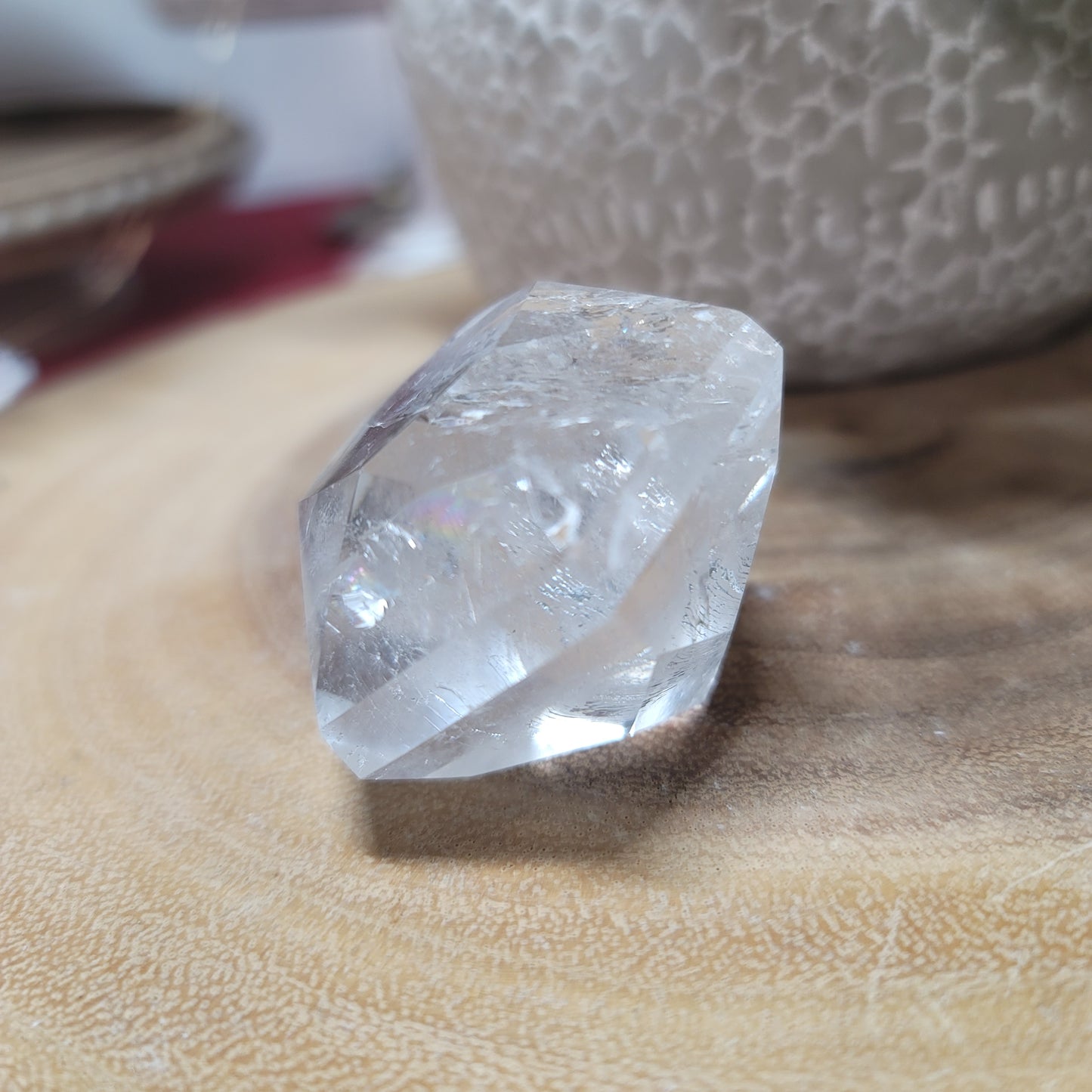 Clear Quartz Diamond Carving - Brazil | 002