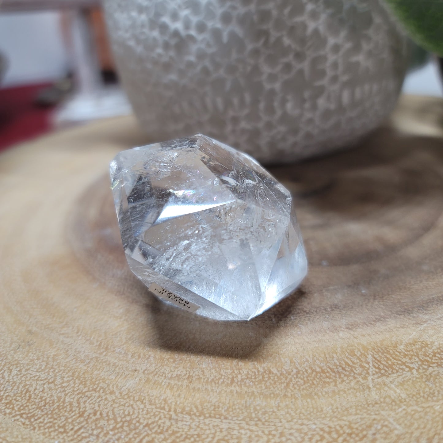 Clear Quartz Diamond Carving - Brazil | 002