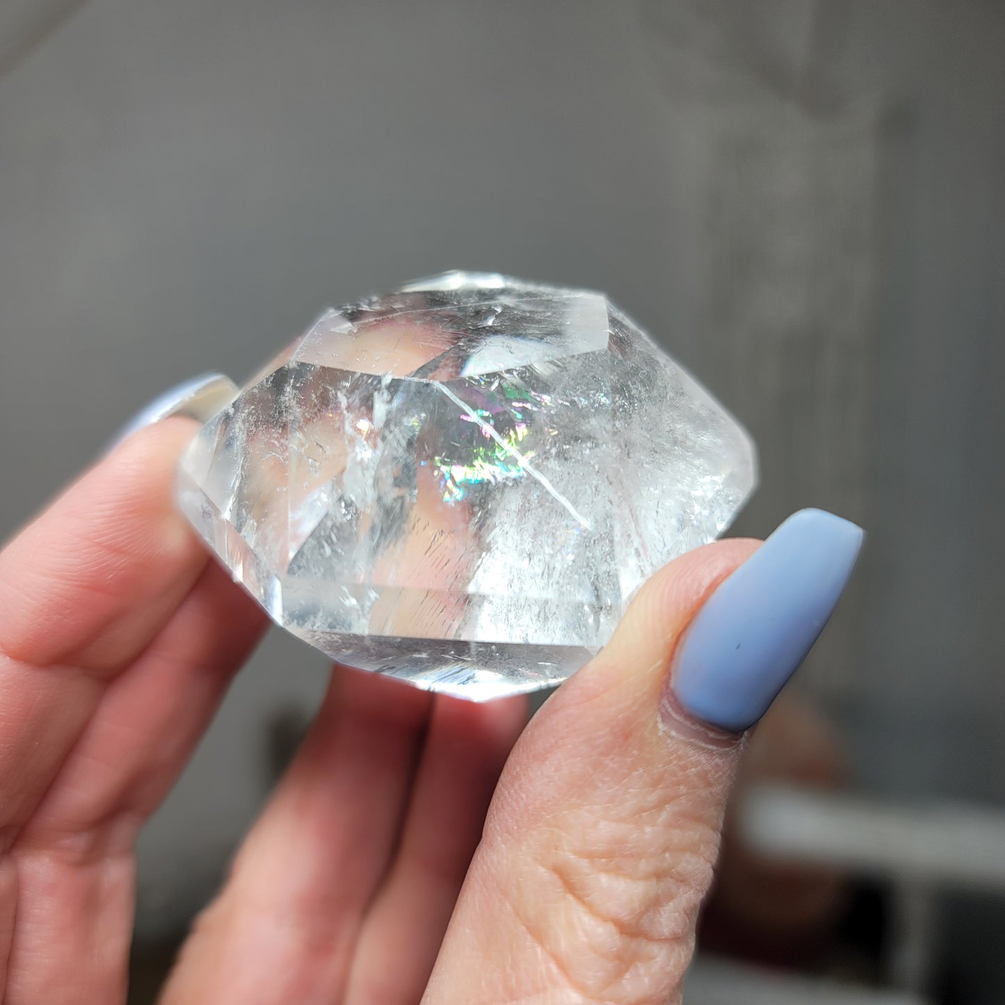 Clear Quartz Diamond Carving - Brazil | 002