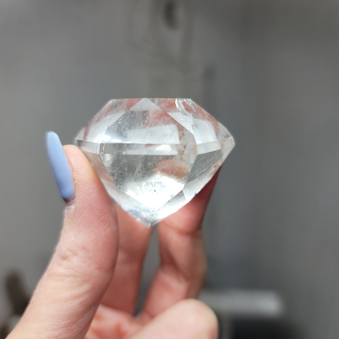 Clear Quartz Diamond Carving - Brazil | 003