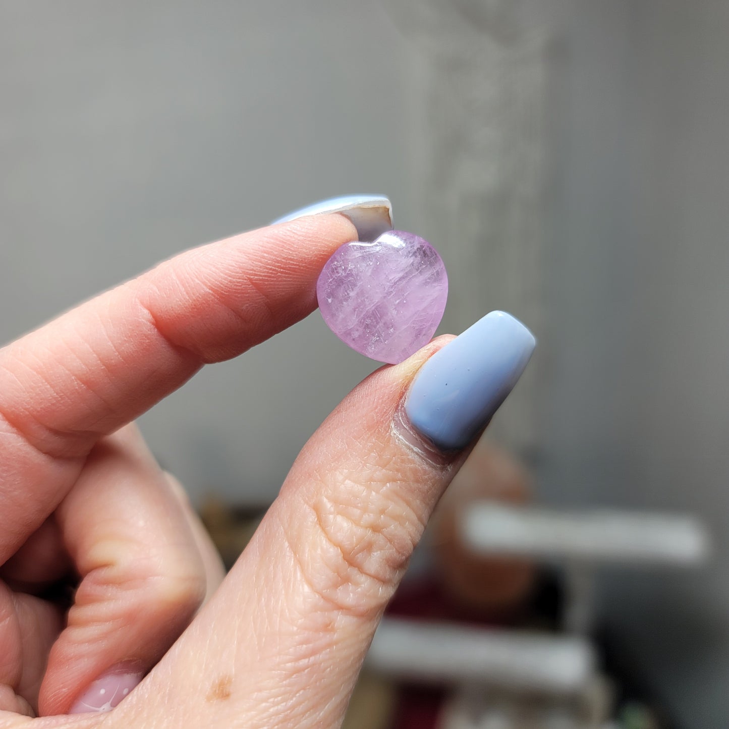 Set of 3 Mini Kunzite Hearts – Stones of Love & Serenity