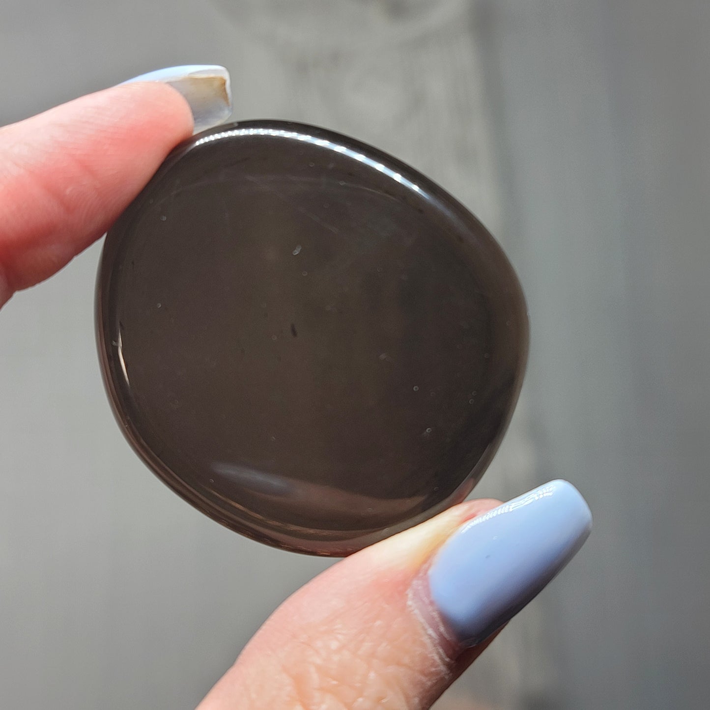 Mexican Obsidian Palmstone – Stone of Protection & Grounding |001