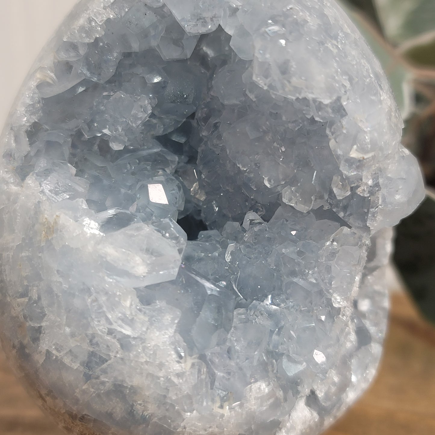 Celestite Egg – Madagascar Blue Crystal for Peace & Calm |01