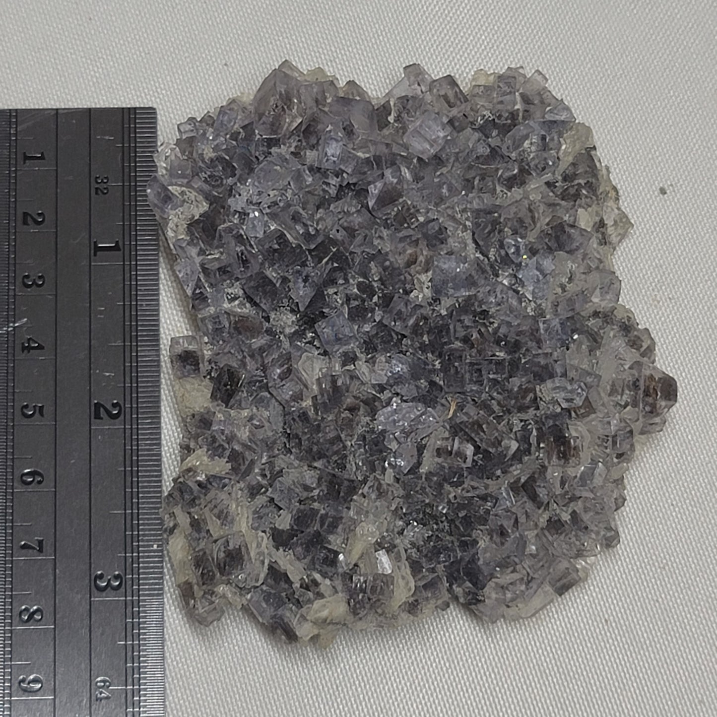 Blue-Gray Fluorite with Barite from Emilio Mine, Asturias, Spain | Collector Mineral Specimen