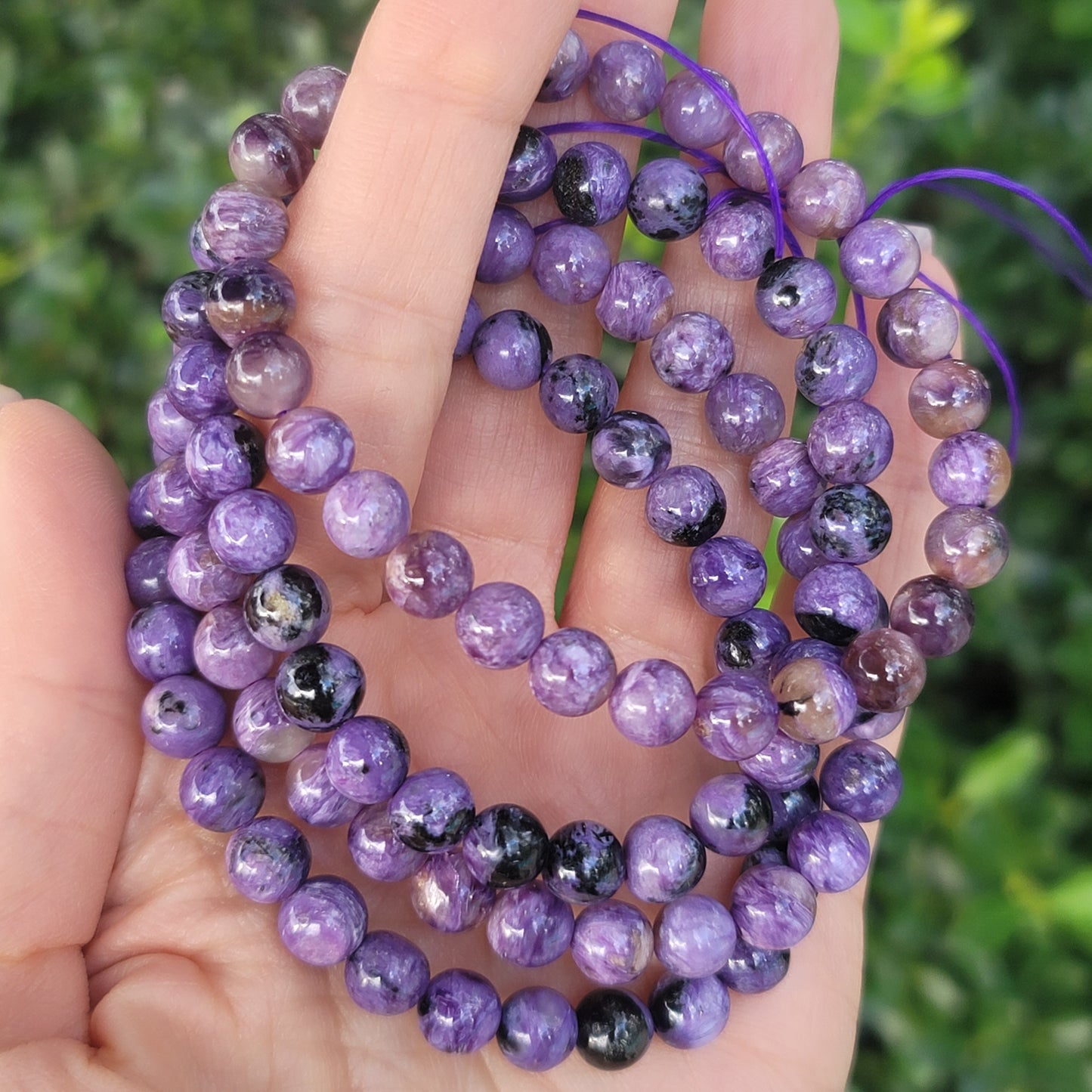 Charoite Bracelet - 6mm | Transformation, Courage, Growth