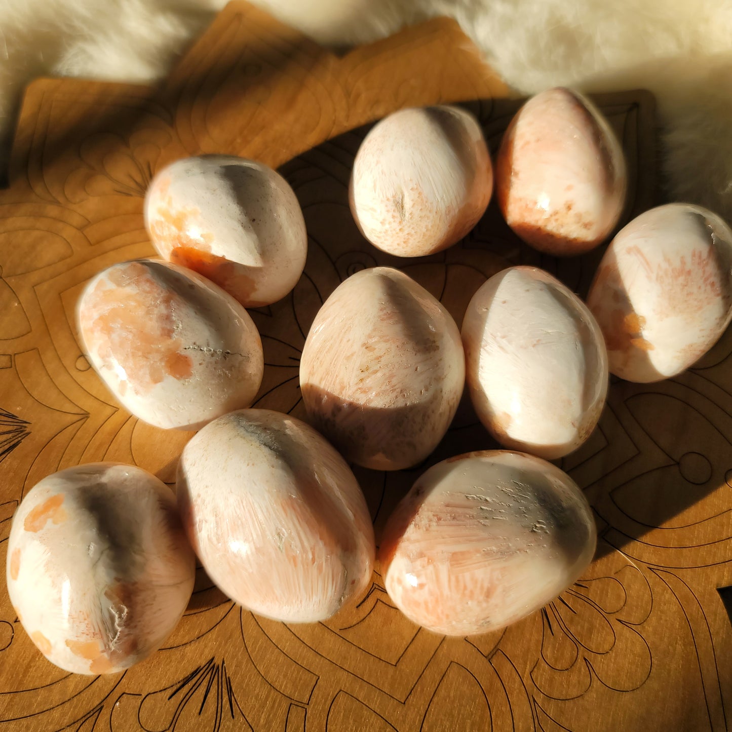 Peach Scolecite || balance, inner peace, connection