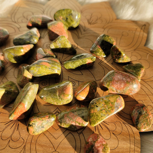 Unakite || emotional healing, spiritual growth, grounding