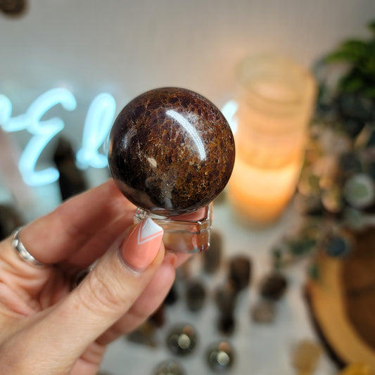 Star Garnet Sphere, India