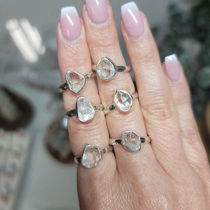 Herkimer Diamond Ring | Sizes 6, 7, 8