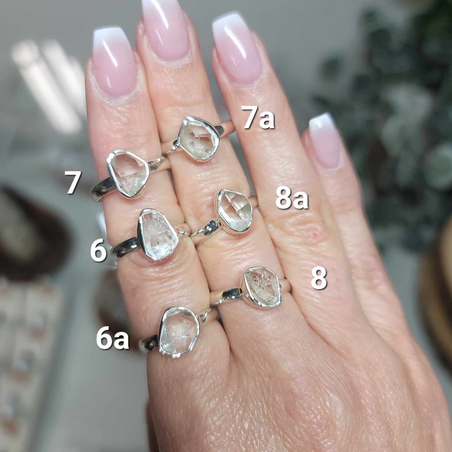 Herkimer Diamond Ring | Sizes 6, 7, 8