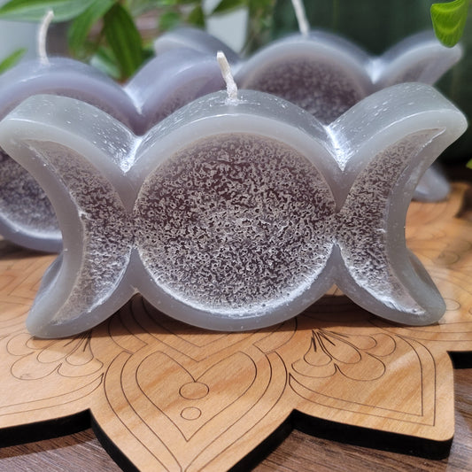 Triple Moon Phase Candle | Altar piece
