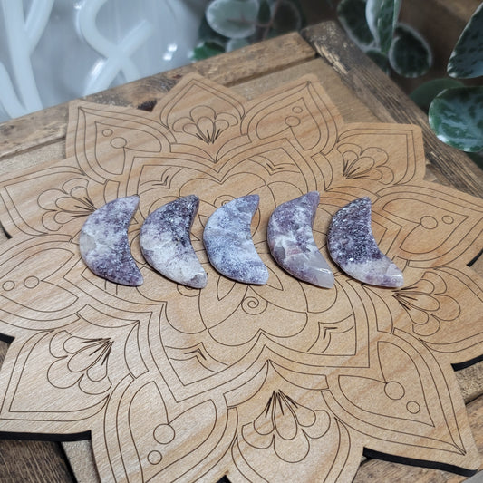 Mini Lepidolite Moon