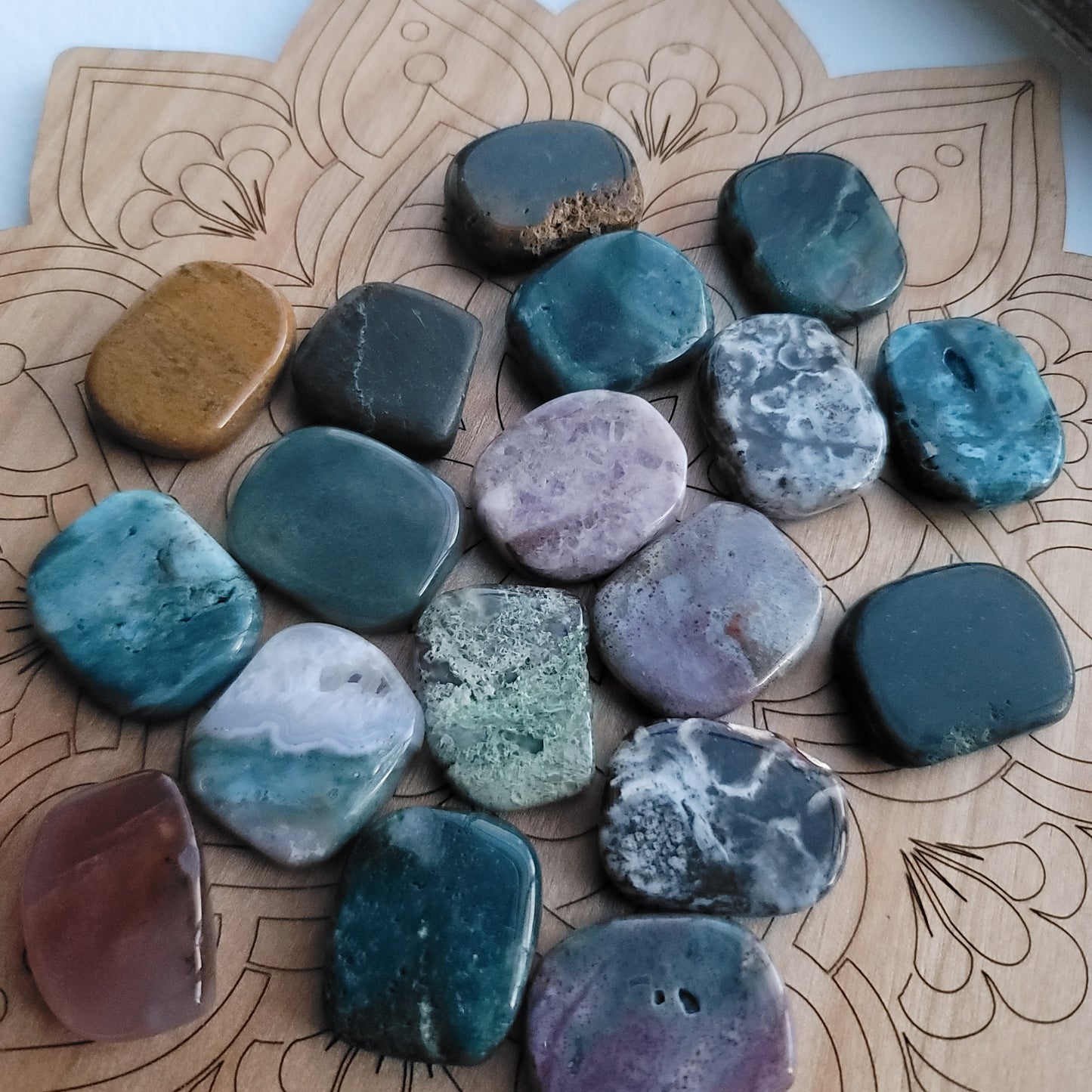 Ocean (Orbicular) Jasper || tranquility, well-being, joy