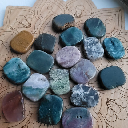 Ocean (Orbicular) Jasper || tranquility, well-being, joy