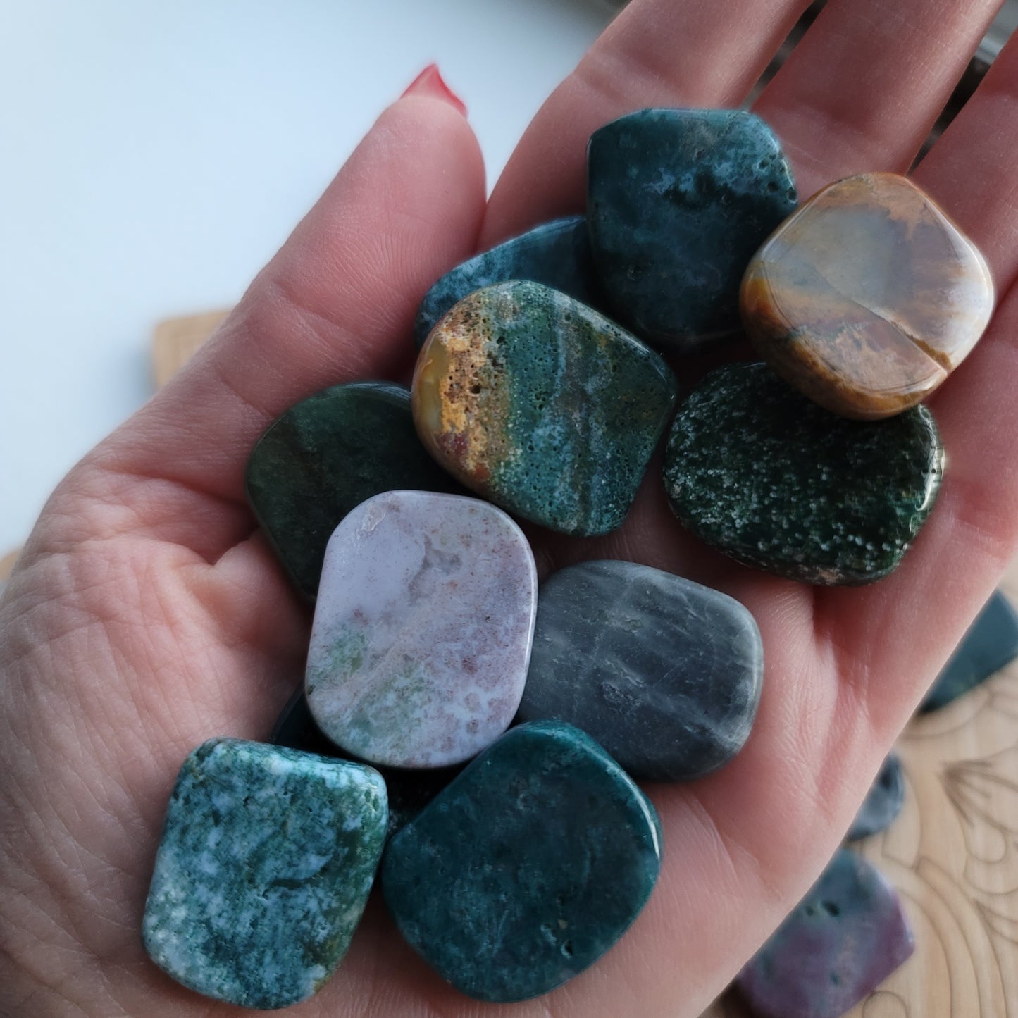 Ocean (Orbicular) Jasper || tranquility, well-being, joy