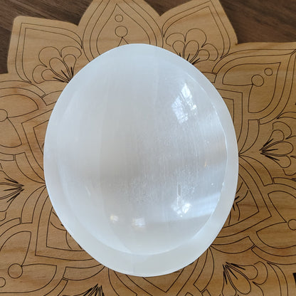 Oval Selenite Bowl
