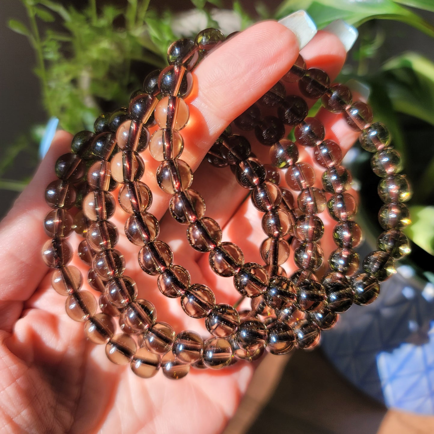 Smoky Quartz Bracelet - 8mm Beads