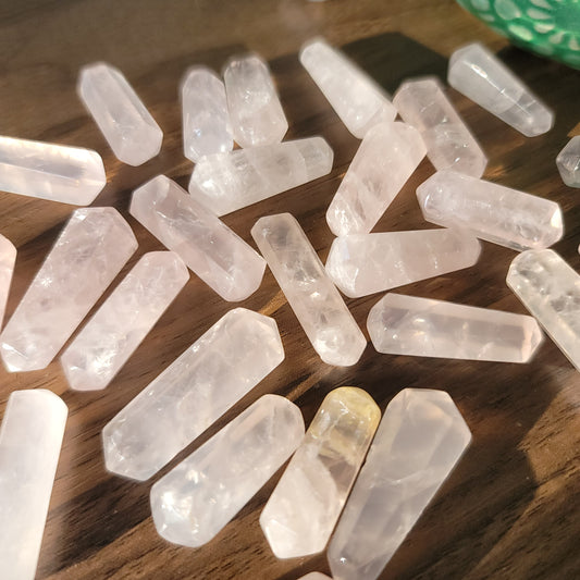 Mini Rose Quartz Wands - Set of 3