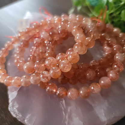 Golden Sunstone - 6mm Beads - Confidence, Manifestation, Vitality