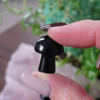 Mini Obsidian Mushroom