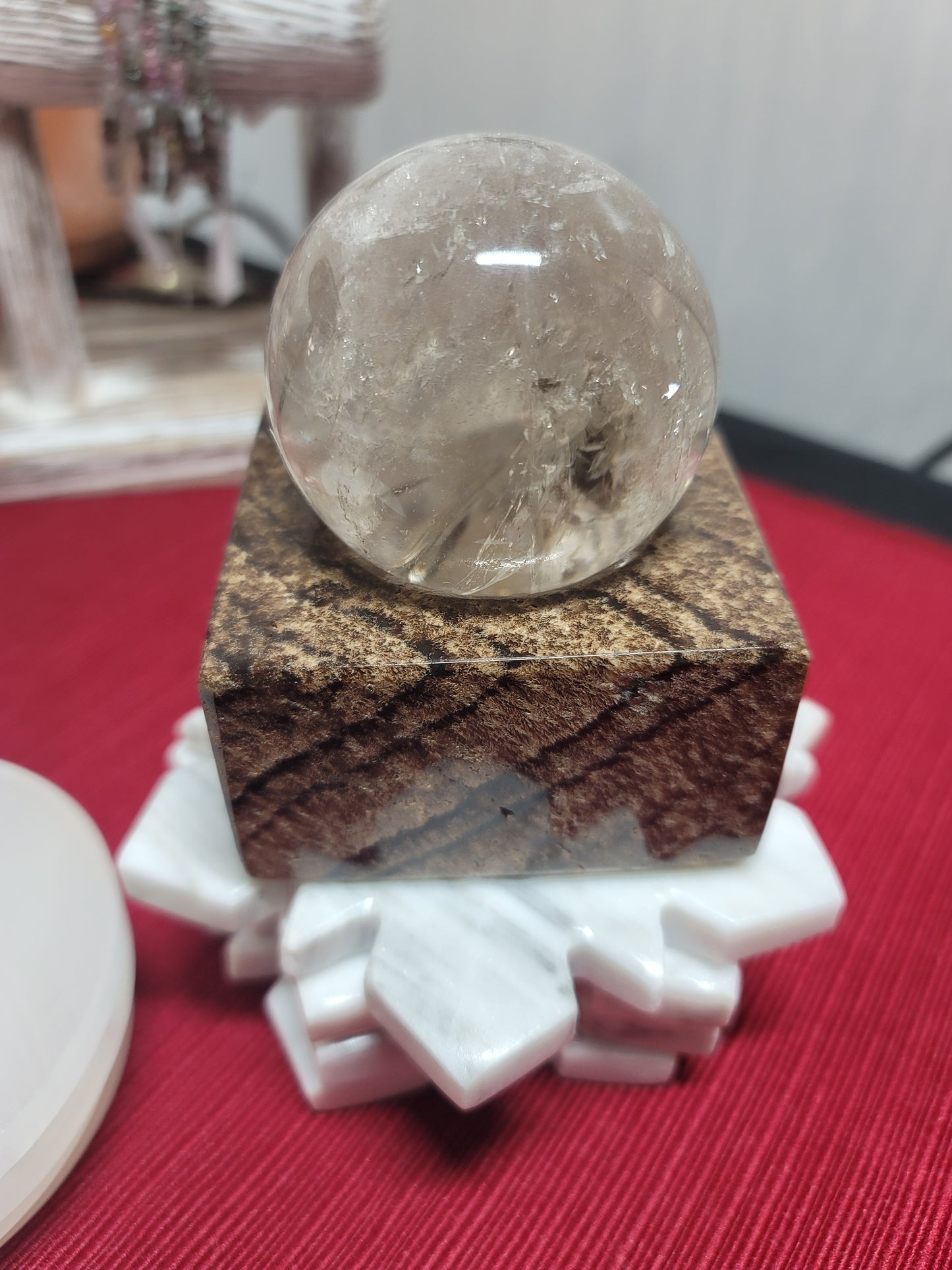 Chocolate Onyx Candle Holder / Sphere Holder | 002