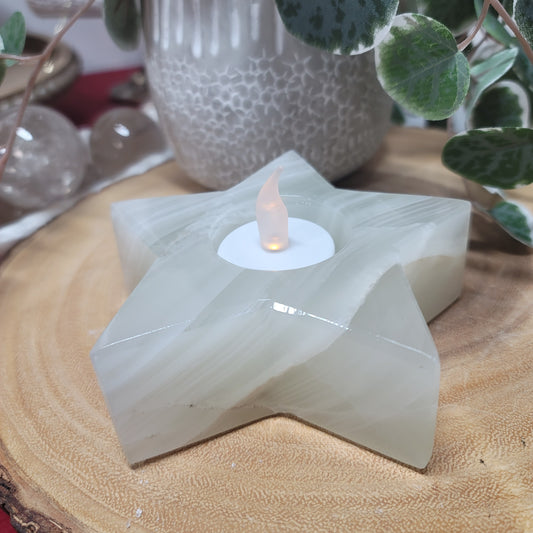 Star Onyx Candle Holder / Sphere Holder | 001