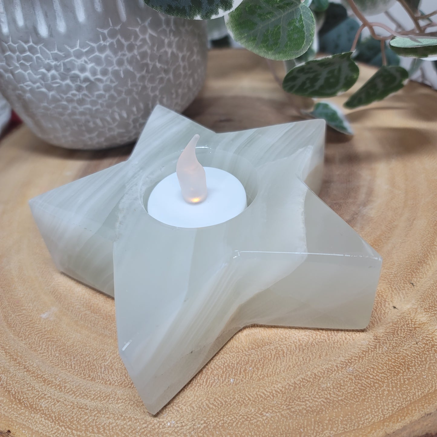 Star Onyx Candle Holder / Sphere Holder | 001
