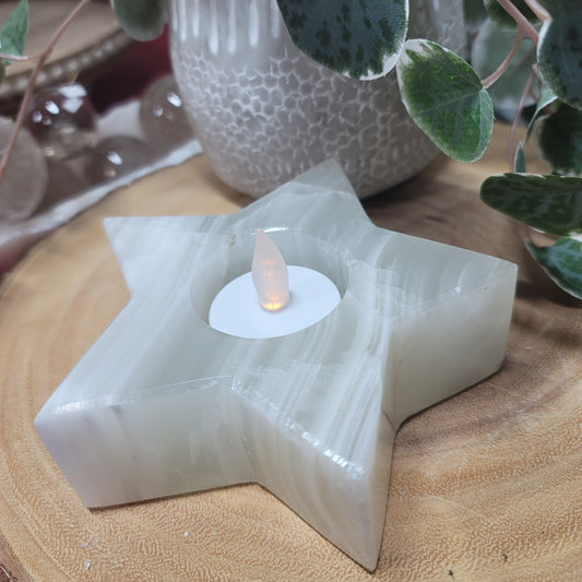 Star Onyx Candle Holder / Sphere Holder | 002