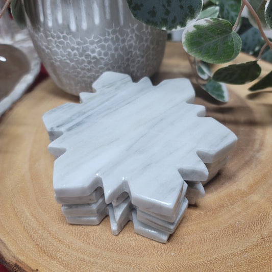 Marble Snowflake Coaster Set of 4 - Mexico | 001