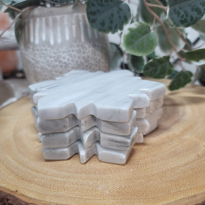 Marble Snowflake Coaster Set of 4 - Mexico | 001