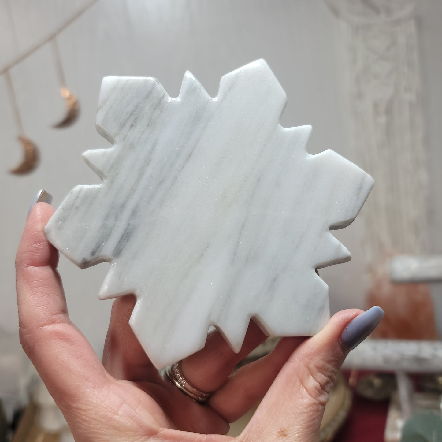 Marble Snowflake Coaster Set of 4 - Mexico | 001