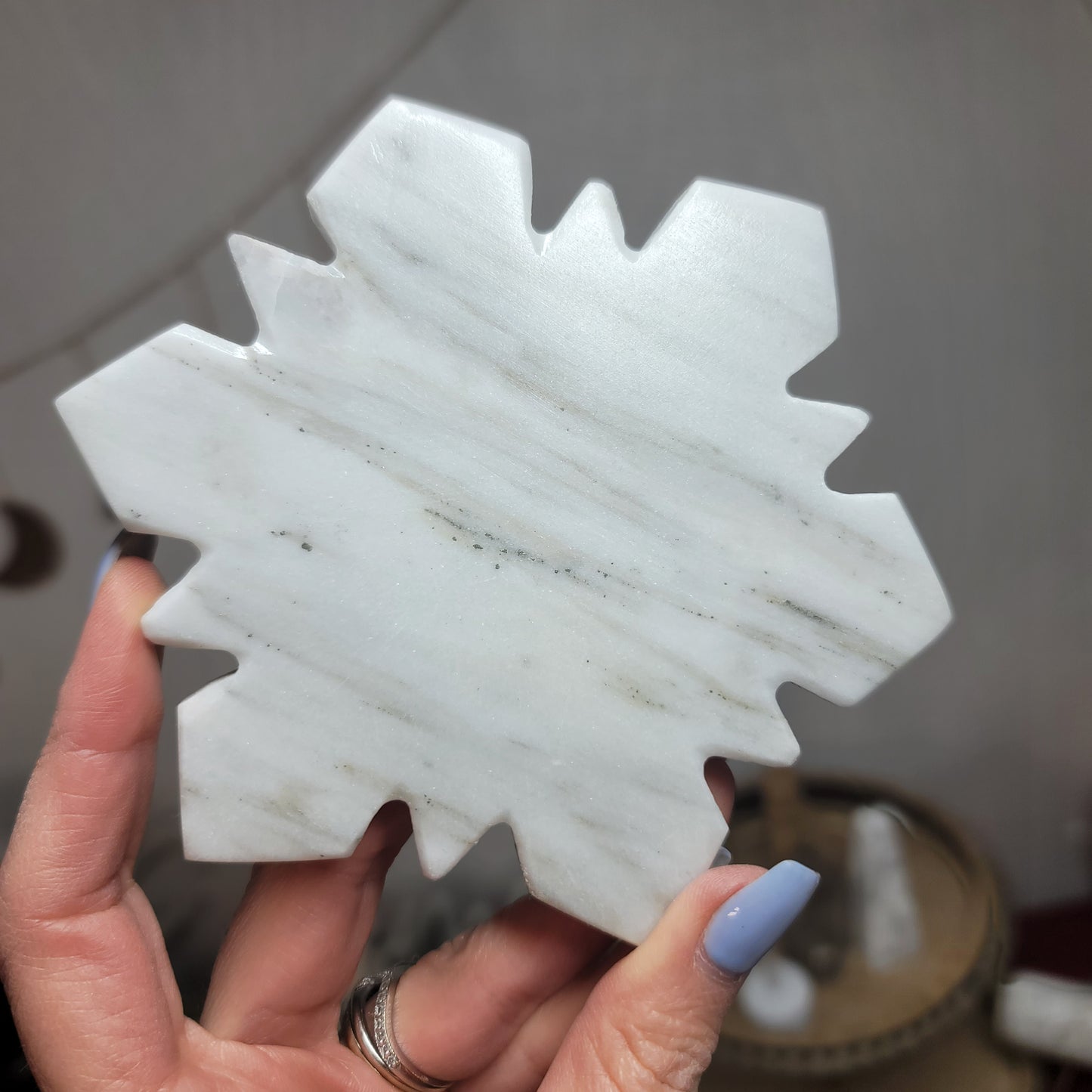 Marble Snowflake Coaster Set of 4 - Mexico | 001